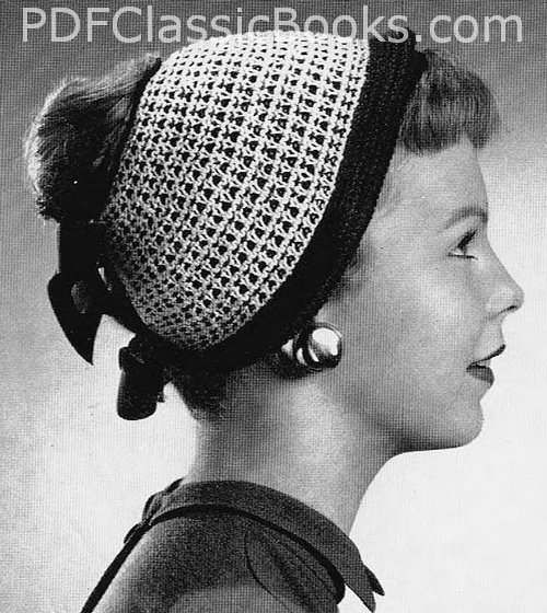 Chignon Cap Knitting Pattern