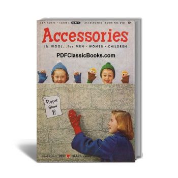 Accessories in Wool for Men, Women & Children, Coats & Clark Book No.290