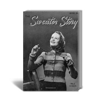 The Sweater Story: 14 Pullover and Cardigan Knitting Patterns, Coats & Clark Book No.124